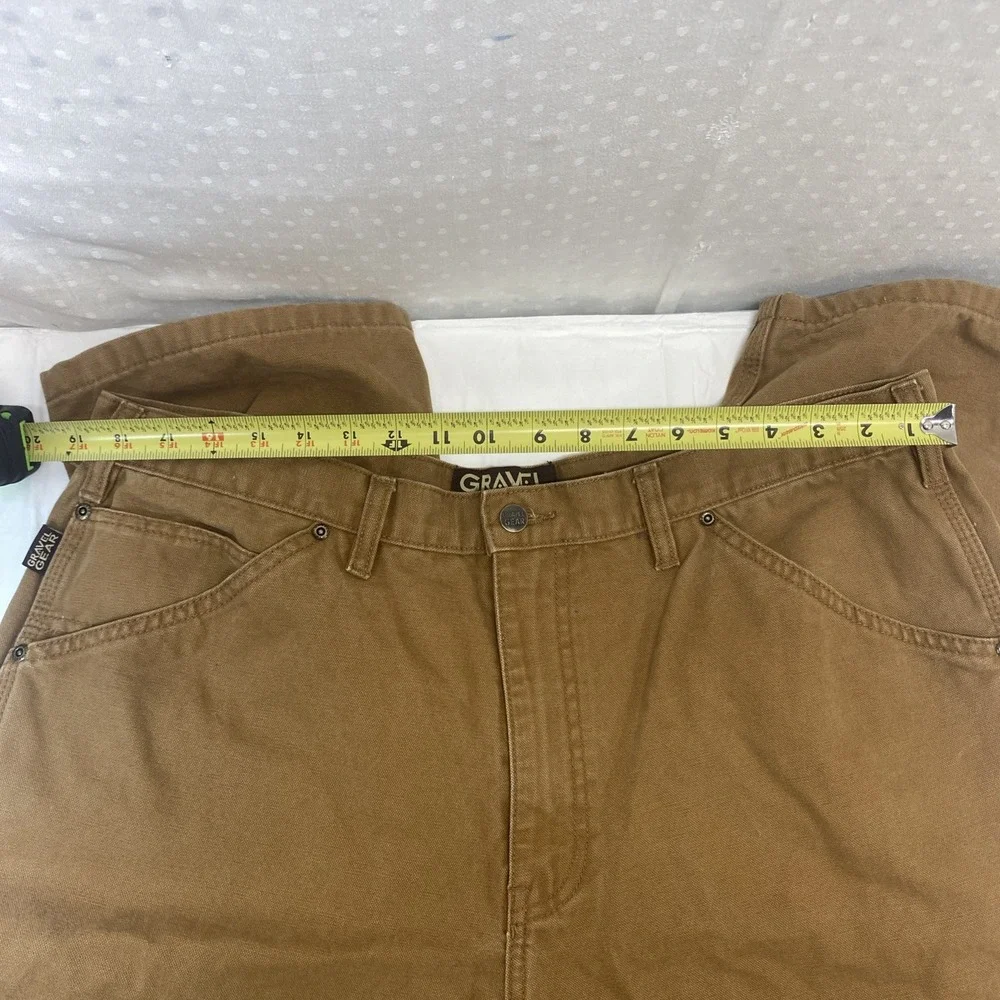 Gravel Gear Carpenter Pants 40/30‎ Relaxed Fit Brown Heavy Duty 100% Cotton SEE